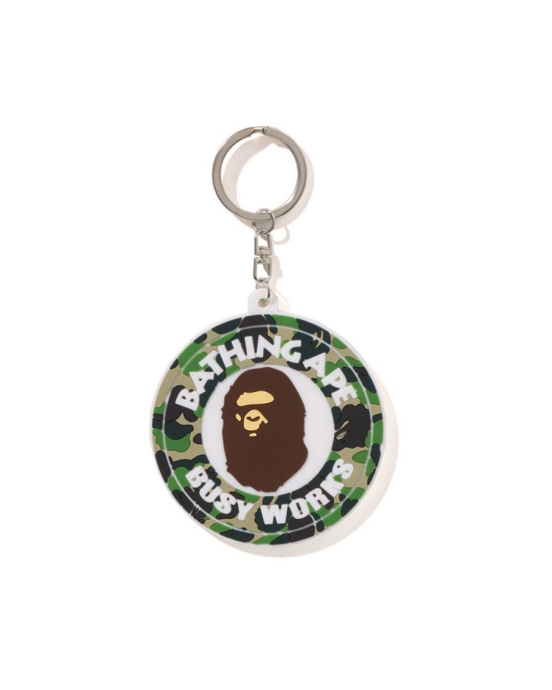 Porte-clés Bape Busy Works Vert Homme | CUK-96674471